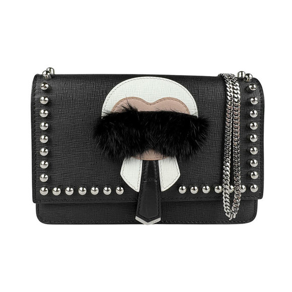 Fendi Leather Wallet Black Zucchino Long - Picture 1 of 4